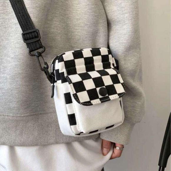 Mini Checkered Pattern Bag - Picture 2 of 4